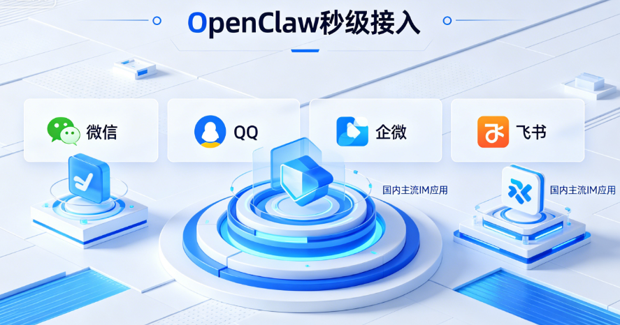OpenClaw秒级接入：微信/QQ/企微/飞书等国内主流 IM 应用