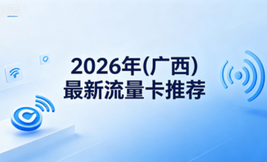 2026年(广西)最新4款高性价比流量卡推荐，附办理地址！
