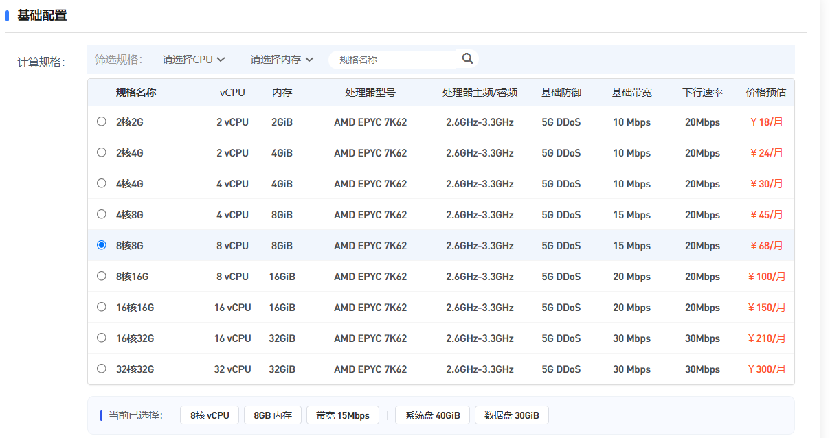 【量芯云】云主机8核8G低至68元/月，续费同价超高性价比，附活动地址