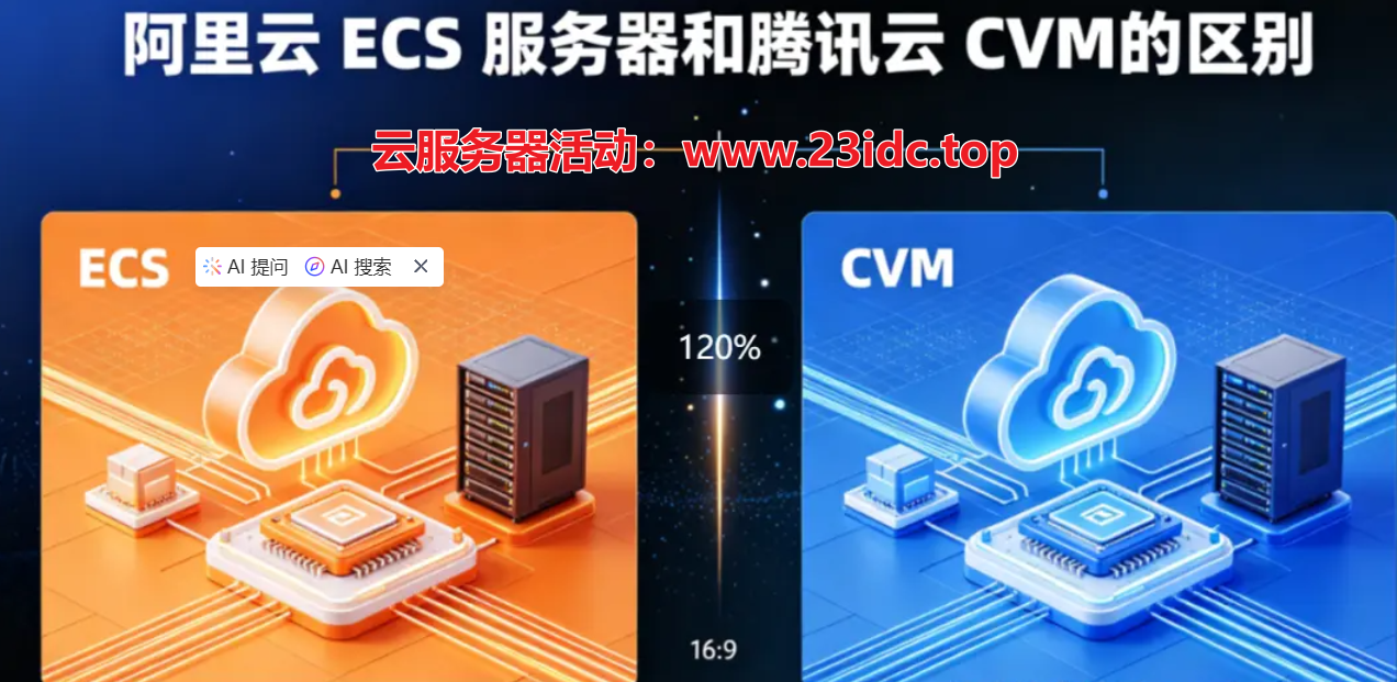 阿里云ECS服务器和腾讯云CVM的区别