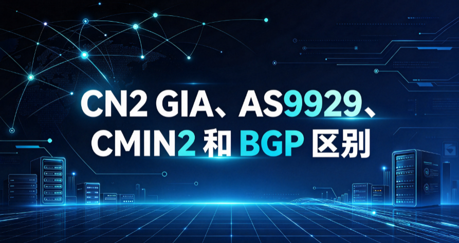 VPS线路：CN2 GIA、AS9929、CMIN2 和 BGP 都有什么区别？